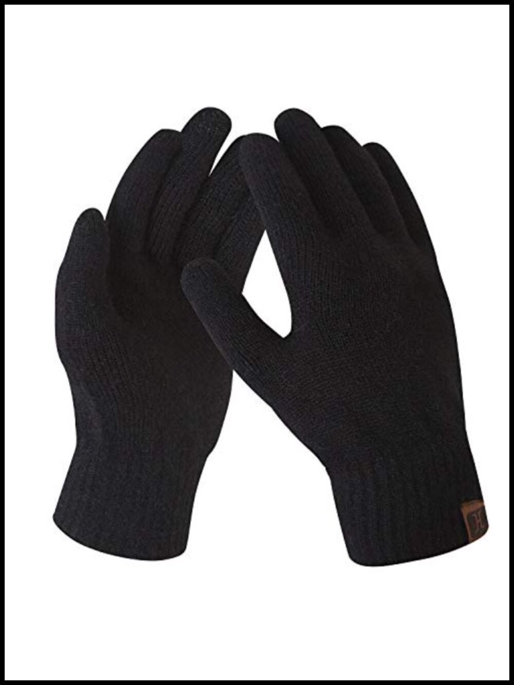 Womens Touchscreen Wool Blend Fleece Lined Winter Warm Gloves